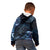 Aotearoa New Zealand Octopus Kid Hoodie Silver Fern Maori Pattern