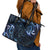 Aotearoa New Zealand Octopus Leather Tote Bag Silver Fern Maori Pattern