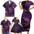 Aotearoa New Zealand Crocodile Family Matching Short Sleeve Bodycon Dress and Hawaiian Shirt Silver Fern Maori Pattern