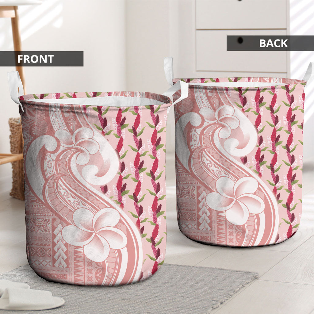 Samoa Teuila Laundry Basket Pink Samoan Siapo Motifs