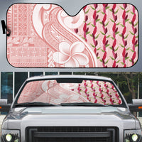 Samoa Teuila Auto Sun Shade Pink Samoan Siapo Motifs