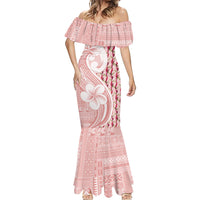 Samoa Teuila Mermaid Dress Pink Samoan Siapo Motifs