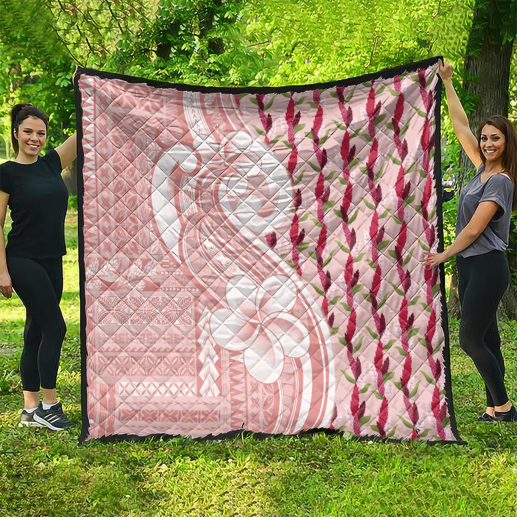 Samoa Teuila Quilt Pink Samoan Siapo Motifs