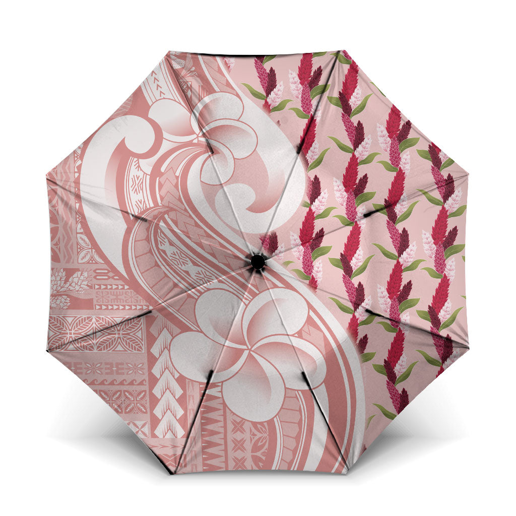 Samoa Teuila Umbrella Pink Samoan Siapo Motifs