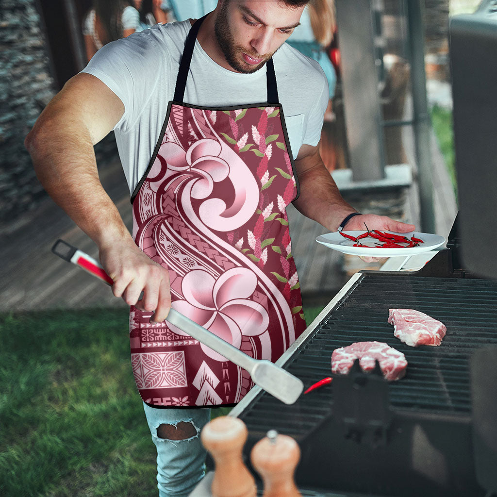 Samoa Teuila Apron Maroon Samoan Siapo Motifs
