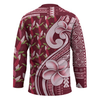 Samoa Teuila Hockey Jersey Maroon Samoan Siapo Motifs