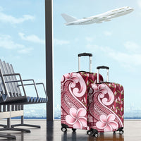 Samoa Teuila Luggage Cover Maroon Samoan Siapo Motifs