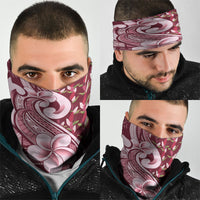 Samoa Teuila Neck Gaiter Maroon Samoan Siapo Motifs