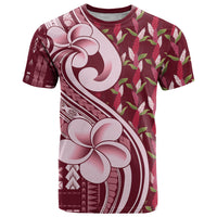 Samoa Teuila T Shirt Maroon Samoan Siapo Motifs