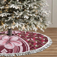 Samoa Teuila Tree Skirt Maroon Samoan Siapo Motifs