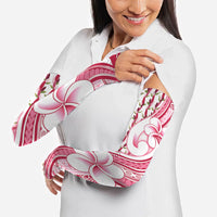 Samoa Teuila Arm Sleeves White Samoan Siapo Motifs LT05 - Polynesian Pride