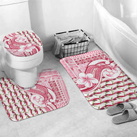Samoa Teuila Bathroom Set White Samoan Siapo Motifs