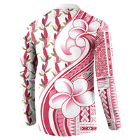 Samoa Teuila Button Sweatshirt White Samoan Siapo Motifs