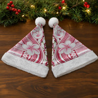 Samoa Teuila Christmas Santa Hat White Samoan Siapo Motifs LT05 - Polynesian Pride