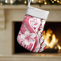 Samoa Teuila Christmas Stocking White Samoan Siapo Motifs