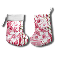 Samoa Teuila Christmas Stocking White Samoan Siapo Motifs