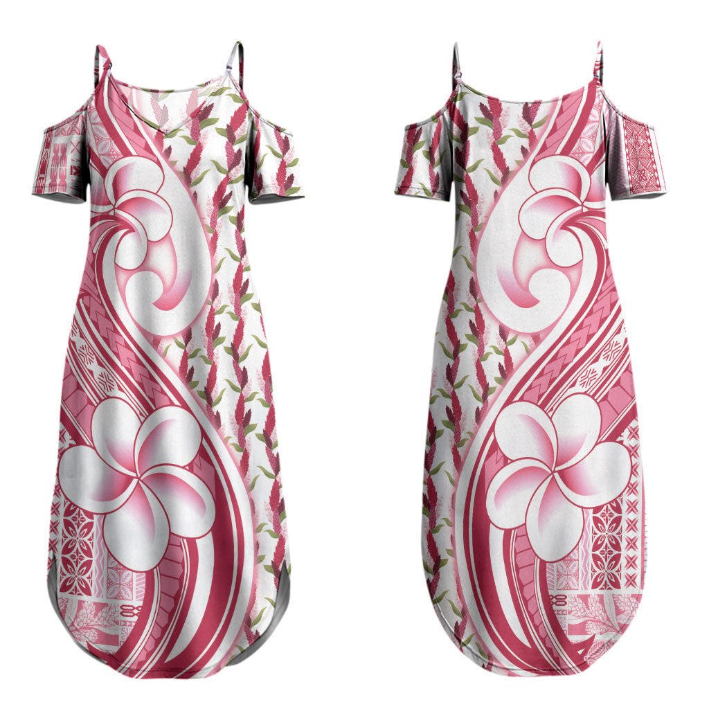 Samoa Teuila Couples Matching Summer Maxi Dress and Long Sleeve Button Shirt White Samoan Siapo Motifs LT05 - Polynesian Pride