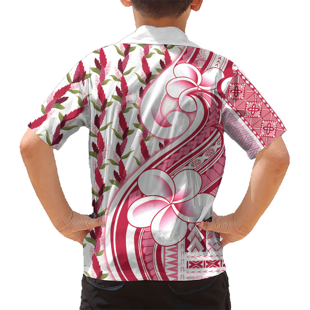 Samoa Teuila Family Matching Tank Maxi Dress and Hawaiian Shirt White Samoan Siapo Motifs