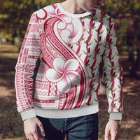 Samoa Teuila Ugly Christmas Sweater White Samoan Siapo Motifs