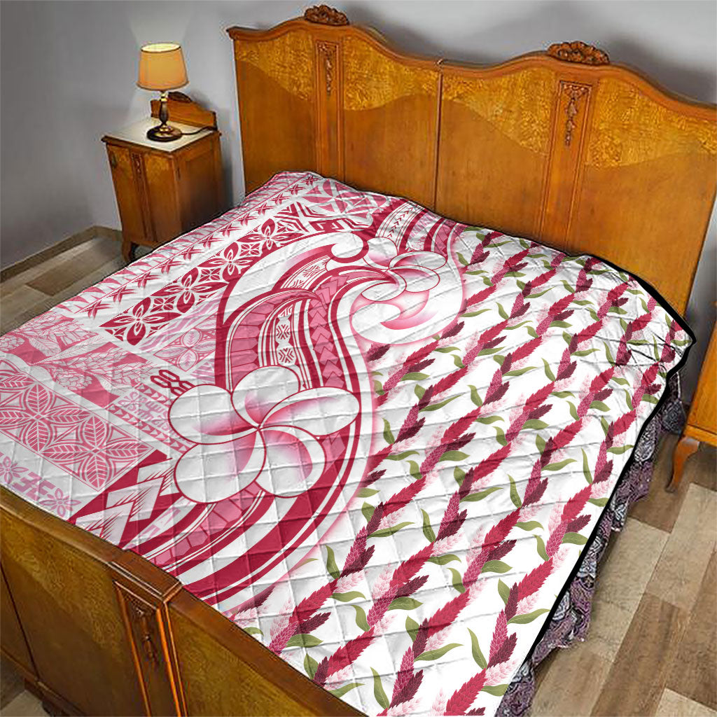 Samoa Teuila Quilt White Samoan Siapo Motifs