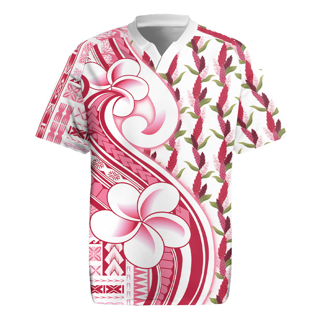 Samoa Teuila Rugby Jersey White Samoan Siapo Motifs