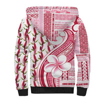 Samoa Teuila Sherpa Hoodie White Samoan Siapo Motifs