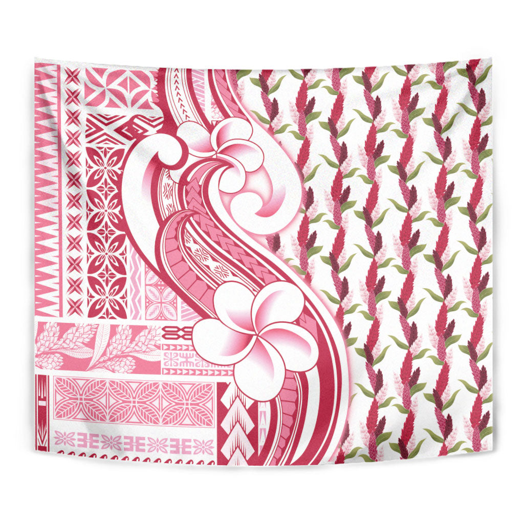 Samoa Teuila Tapestry White Samoan Siapo Motifs