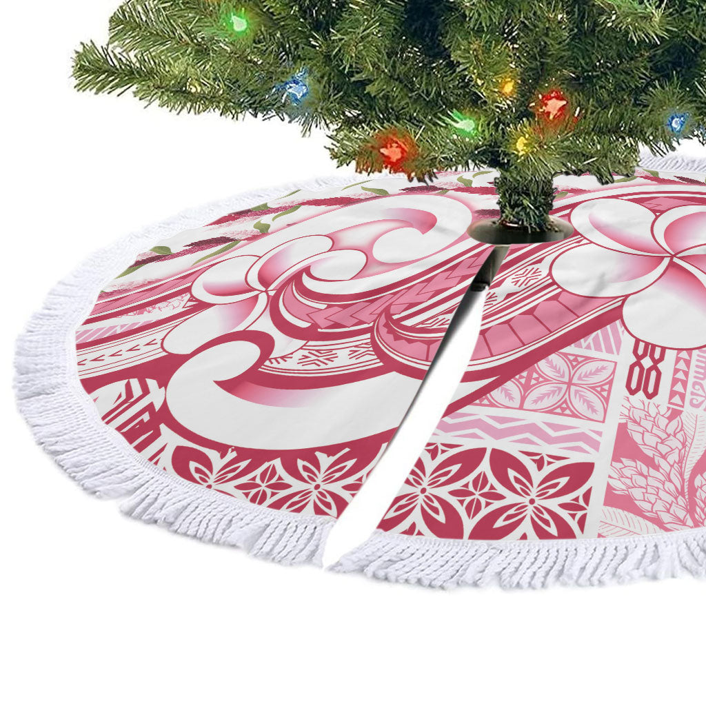 Samoa Teuila Tree Skirt White Samoan Siapo Motifs