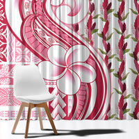 Samoa Teuila Window Curtain White Samoan Siapo Motifs