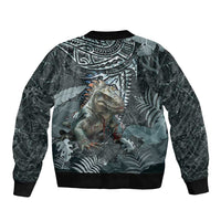 Hawaii Mo'o Lizard God Bomber Jacket Polynesian Style LT05 - Polynesian Pride