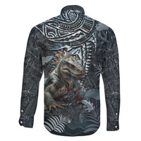 Hawaii Mo'o Lizard God Family Matching Mermaid Dress and Hawaiian Shirt Polynesian Style