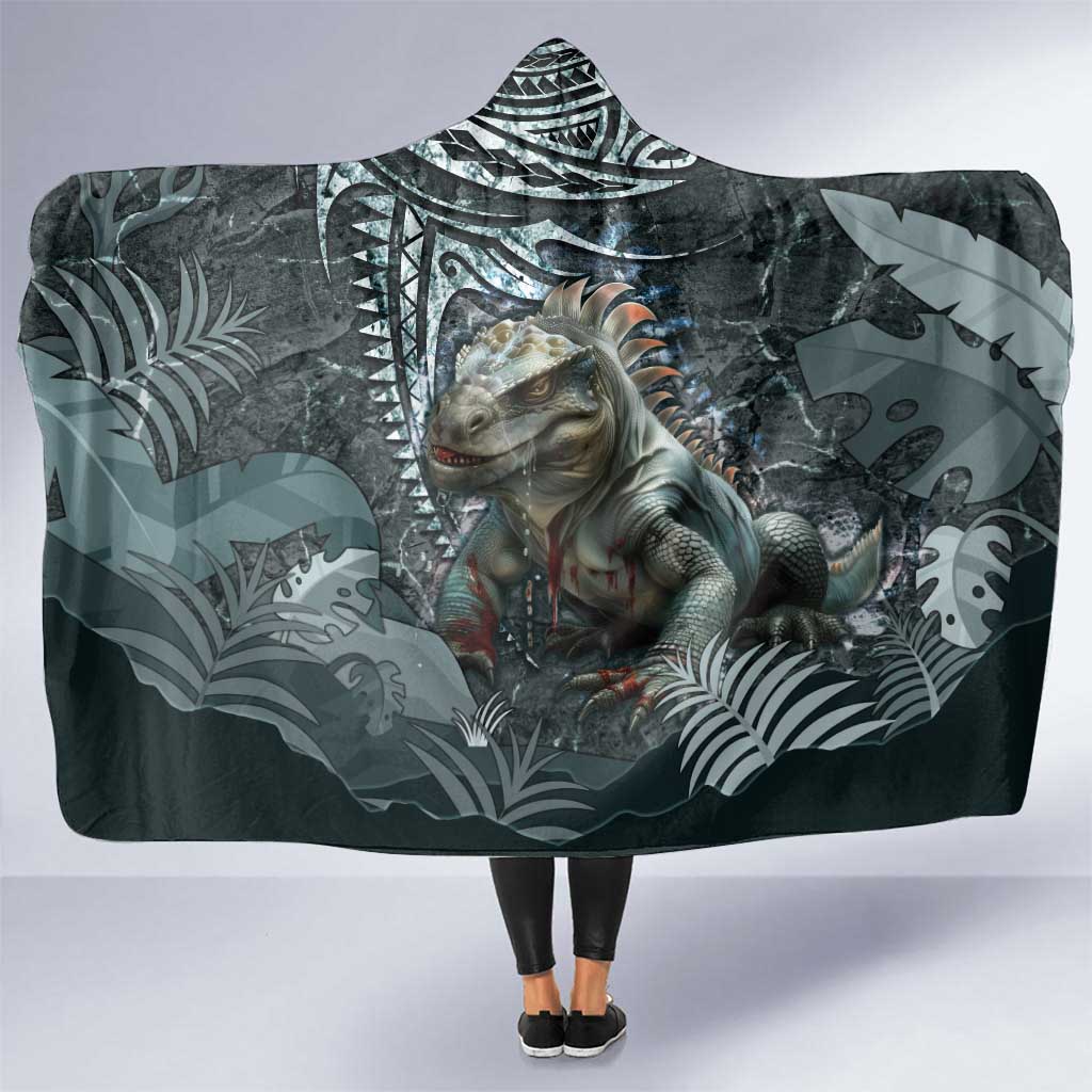 Hawaii Mo'o Lizard God Hooded Blanket Polynesian Style