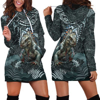 Hawaii Mo'o Lizard God Hoodie Dress Polynesian Style