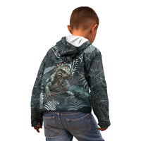 Hawaii Mo'o Lizard God Kid Hoodie Polynesian Style