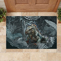 Hawaii Mo'o Lizard God Rubber Doormat Polynesian Style