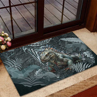 Hawaii Mo'o Lizard God Rubber Doormat Polynesian Style