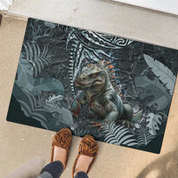 Hawaii Mo'o Lizard God Rubber Doormat Polynesian Style