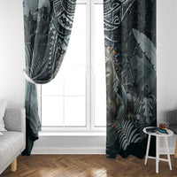 Hawaii Mo'o Lizard God Window Curtain Polynesian Style