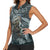 Hawaii Mo'o Lizard God Women Sleeveless Polo Shirt Polynesian Style