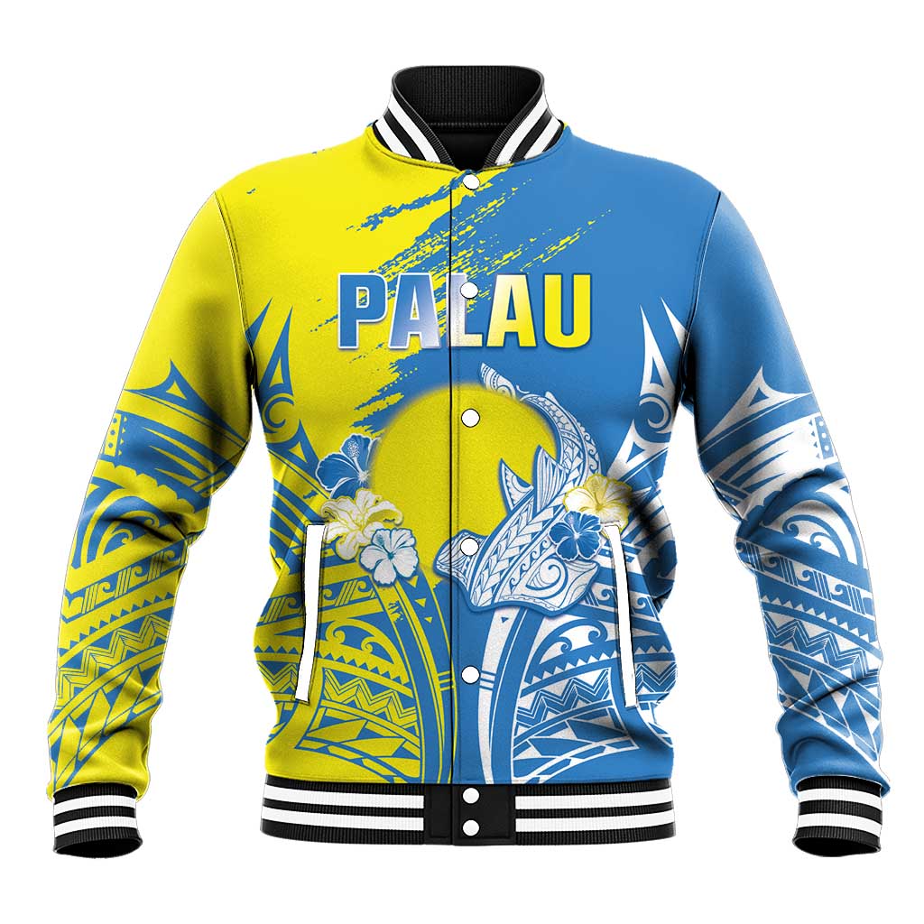 Palau Independence Day Baseball Jacket Happy 30th Anniversary LT05 Unisex Blue - Polynesian Pride