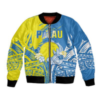 Palau Independence Day Bomber Jacket Happy 30th Anniversary LT05 Unisex Blue - Polynesian Pride