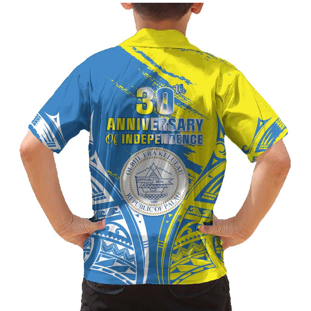 Palau Independence Day Family Matching Mermaid Dress and Hawaiian Shirt Happy 30th Anniversary