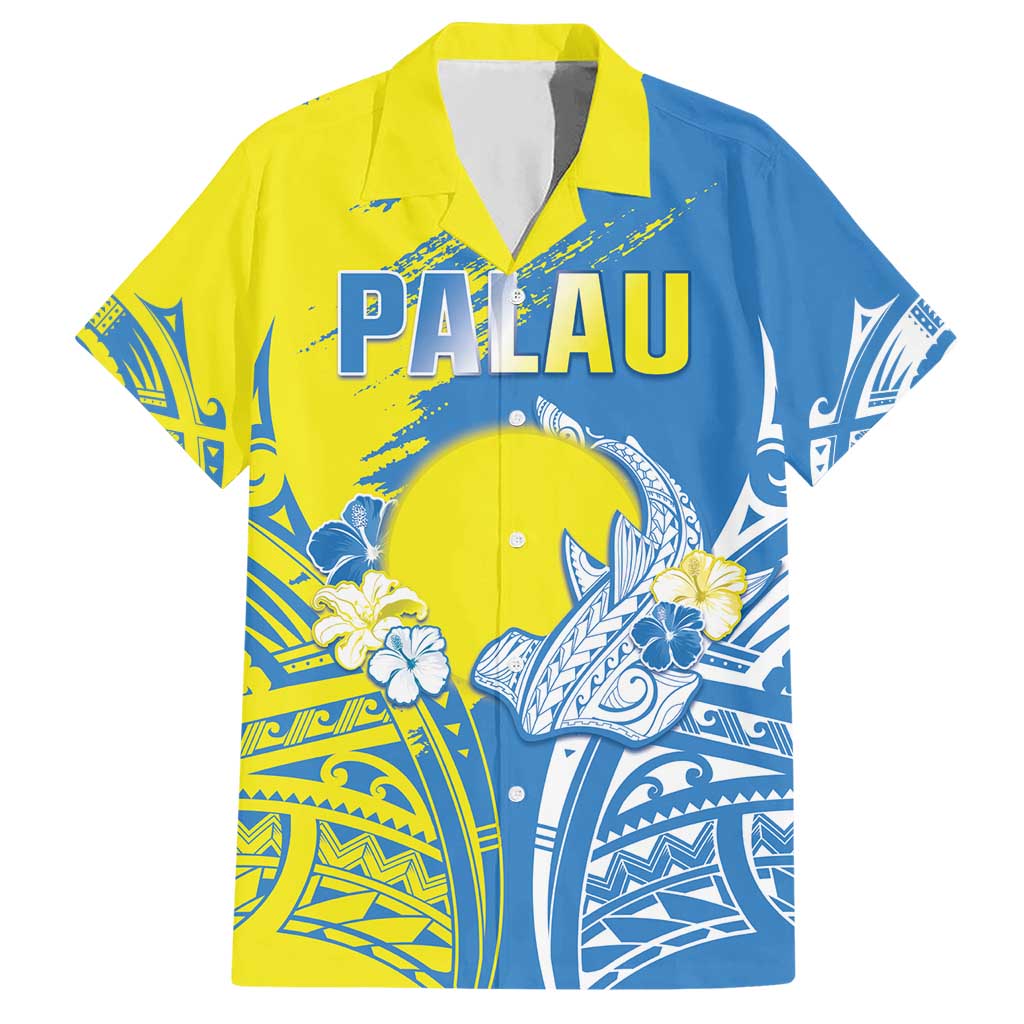 Palau Independence Day Hawaiian Shirt Happy 30th Anniversary LT05 Blue - Polynesian Pride