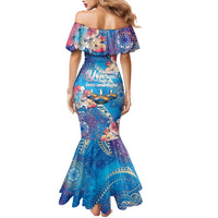 Happy Diwali Festival Family Matching Mermaid Dress and Hawaiian Shirt Diya Lamp Rangoli With Polynesian Pattern LT05 - Polynesian Pride