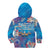 Happy Diwali Festival Kid Hoodie Diya Lamp Rangoli With Polynesian Pattern