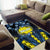 Palau Area Rug Polynesian Dolphin Tropical Hibiscus Style