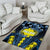 Palau Area Rug Polynesian Dolphin Tropical Hibiscus Style