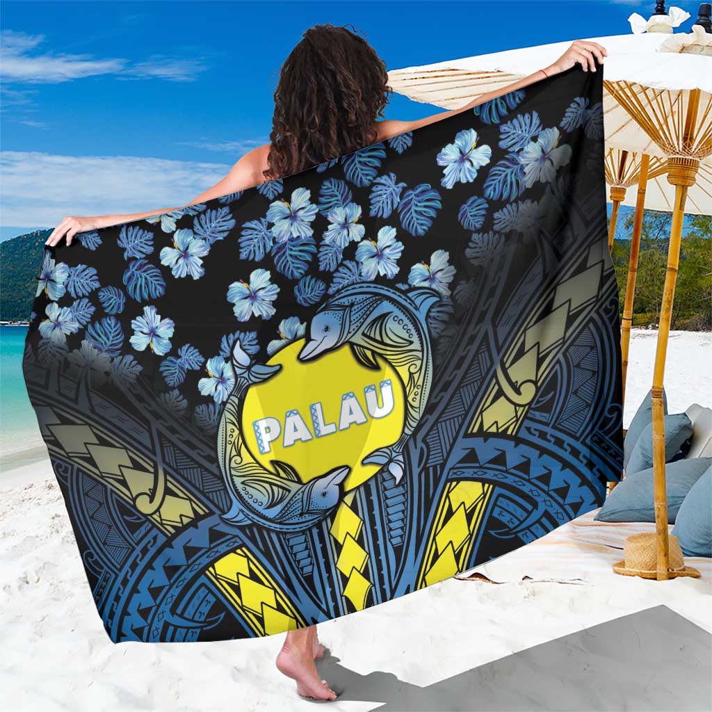 Palau Sarong Polynesian Dolphin Tropical Hibiscus Style