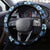 Palau Steering Wheel Cover Polynesian Dolphin Tropical Hibiscus Style