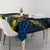 Palau Tablecloth Polynesian Dolphin Tropical Hibiscus Style